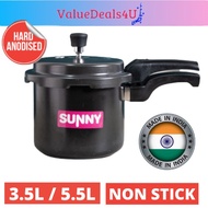 [Made in India] SUNNY Hard Anodized Pressure Cooker 3.5 Ltr / 5.5 Ltr Non Stick Fast Cooking Pressur