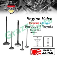 (1pc) Münster Engine Valve Exhaust (23.6mm) / Intake Inlet (27.5mm) for Perodua Axia 1.0 Bezza 1.0 1