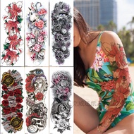 Amazon Exclusive Supply Full Arm tattoo Sticker Full Arm Large Pattern tattoo Sticker Flower Arm tat
