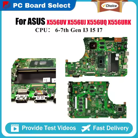 X556U X556UV Laptop Motherboard For ASUS VM591U X556UQ K556U X556URK X556UQK FL5900U X556UF X556UR M