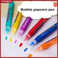 huangyan|  Bubble Pen with Safe Materials 3d Art Bubble Pen 6pcs Fluffy Bubble Popcorn Pens Colorful 3d Art Drawing Pens for Kids Diy Whimsical Bubble Pen Set