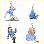 2026 Haaland jersey Q-version football star acrylic keychain creative schoolbag pendant