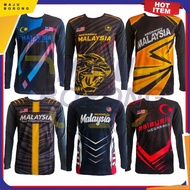 MAJU BORONG_(HARGA BORONG) MEN JERSEY T-SHIRT MALAYSIA LONG SLEEVES (BAJU JERSI LELAKI LENGAN PANJAN