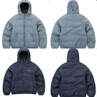 韓國🇰🇷正品代購THISISNEVERTHAT 2025秋冬新款連帽拉鍊牛仔羽絨外套