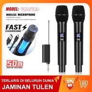 Wireless Microphone VM8/VM9 Handheld Rechargeable Microphone Wireless 50m Distance Microphone Clear 