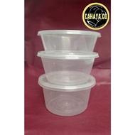 Round Container With Lid - R12 / P16 / A250 Disposable PP Plastic - Bekas Bulat