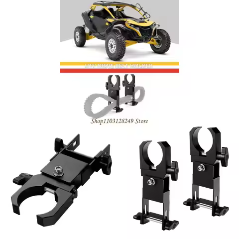Upgrades UTV Drive Belt Bracket Easy Install UTV Belt Holder Drive Belt Mount for 1.5 to 2 Inch Roll