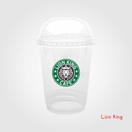 TPP (ชุดยกลัง) แก้วโอ่ง พิมพ์ลาย 32oz +ฝาโดม 400 ชุด PP/PET