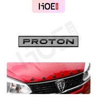 DIY car 3D PROTON wording bonnet emblem logo letters (Matt Black)