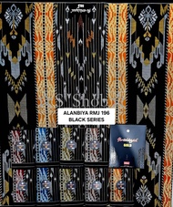 Asb Sarung Al-Anbiya Gold RMJ Black Series 196 Original Premium Motif Print Mewah Terbaru