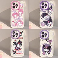 Cartoon Kuromi Melody Phone Case For OPPO A5 A9 A3S A12E A3X A7 A5S A11X A12 A12S A15 A15S A17 A18 A