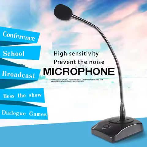 Wired Gooseneck Microphone  All-directional  Conference Condense Mic Conference  Speeches Microphone