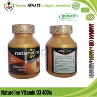 Vitamin D3 Natureline 400iu dan 1000iu Premium Hermed Vit D 60 tablet