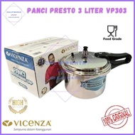 Terbaru Presto 3 Liter VICENZA V303 / Panci Presto VICENZA 18cm
