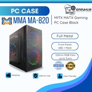 MMA MA-820 MATX Gaming PC Case Black (NO FAN/PSU INCLUDED)