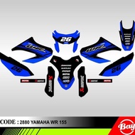 Decal Stiker Mos Yamaha Wr 155 Wr155 Biru Hitam Free Design Sale!!!