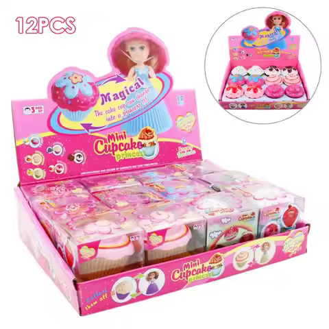 12PCS/Set Mini Beautiful Cake Dolls Toys Surprise Cupcake Princess Dolls Toys Game Funny Game Gifts