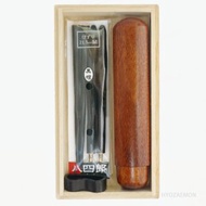 Hyosaemon 便攜式筷子套裝 Hachishiro 帶筷子盒 Kezuri 筷子，大號 23.5 公分 x1，筷架 x1，筷子盒 x1，桐木盒