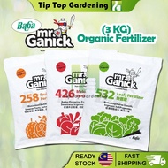 TIPTOP BABA Mr Ganick Organic Fertilizer Series (3kg) Baja Organik (258 Fruit / 426 Vegetable / 532 