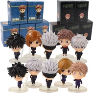 Q Version Jujutsu Kaisen Figure Toys Yuji Itadori Gojo Satori PVC Action Figure Toys Kid Gift 5pc/Se