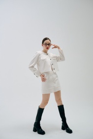 ADEN MID-WAIST SKIRT กระโปรงเอวกลาง ผ้าคอตตอนลูกฟูก