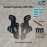 LOKAL Local CBR150 and CBR150 Facelift K45G K45N K45R Footstep Bracket, CBR150 Footstep Heightener C