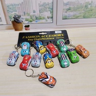 GANTUNGAN WHOLESALE SMALL MCQUEEN PLASTIC CAR KEYCHAINS CONTENTS 12 PCS Keychain Car Key Holder