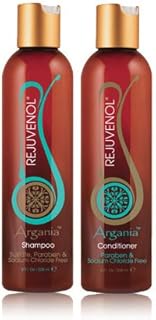 Rejuvenol Argania Shampoo &amp; Conditioner Set 8 oz Paraben &amp; Sodium Chloride Free