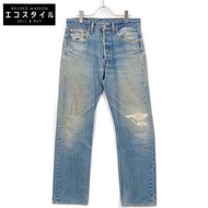 二手 Levi's 501xx 牛仔褲，1996 年款，紐扣門襟，尺寸 524，做舊，紐扣門襟，尺寸 W32。