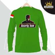 Kaos Lengan Panjang SECURITY TEAM SATPAM KEREN Arsakha Clothing