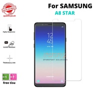 TEMPERED GLASS SAMSUNG A8 STAR ANTI-SCRATCH CLEAR GLASS BEST QUALITY