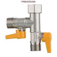 FREEWOODIEGI Water Diverter, G1/2" Brass Shower Diverter Valve, 3 Way T Adapter Shower Head Showerhe