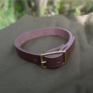 Vegetable Tanned Cowhide X Brass Binding Strap/Tent Strap/bushcraft/Outdoor/Camping/Wool Blanket Str