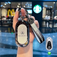 [Ready Stock] Car key Cover for Mercedes Benz C E S GLC Class W223 X254 C254 EQA EQB EQE EQS EQC Gra