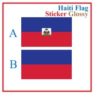 Haiti Flag Sticker Rectangle Postcard / Stiker Pelekat Poskad Bendera Haiti