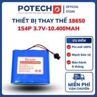 Replacement device 18650 1S4P 3.7V-10.400mAh for robot vacuum cleaners, electric fans....