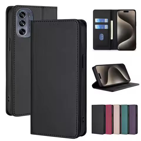 Leather Wallet Phone Case for Motorola MOTO G53Y G53J G54 G60S G62 G71S G72 G73 G82 G84 G85 G100 G20