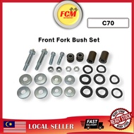 HONDA C70 FRONT FORK BUSH SET LAMA FR FRONT ARM REPAIR KIT BUSH DEPAN TAYAR HONDA TIRE ARM DEPAN