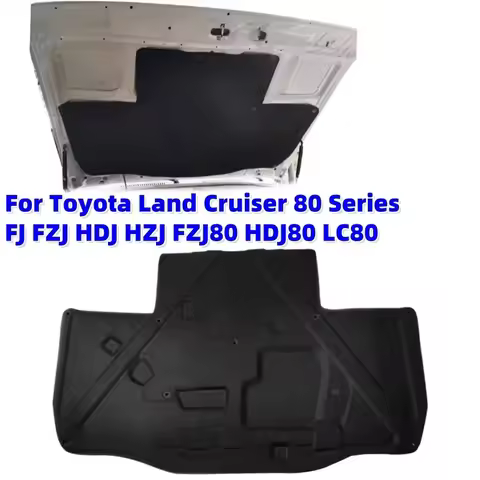 Car Front Engine Hood Soundproof Cotton Heat Insulation Pad for Toyota Land Cruiser 80 Series FJ FZJ