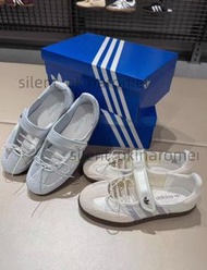 adidas Samba Jane 瑪麗珍板鞋 白銀色 藍色 紫色 女款