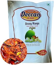 Deccan ACHAR Strong Mango Pickle with Ginger Garlic - 500g