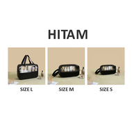 Gratis Ongkir - Bag Kosmetik Anti Debu / Tas Kosmetik Transparan / Washbag Pouch Travel Waterproof