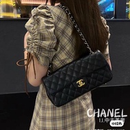 CHANEL 荔枝黑金牛單蓋coco 25