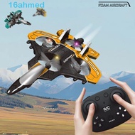 AHMED Remote Control Foam Fighter, EPP Foam RC Remote Control Aircraft Glider Flying Helicopter Toy,