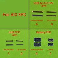 2-10Pcs 48 78 Pin LCD Display FPC Connector On Motherboard For Samsung A13 4G A135F A135U A13 5G A13