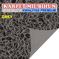 Premium Grey Metered Vermicelli Noodle Floor Carpet - Grey