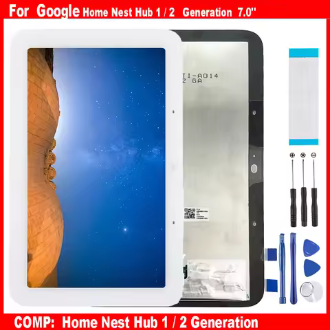 For Google Home Nest Hub 1 Generation / 2 Generation 7.0 Hub1 Hub2 LCD Display Touch Screen Digitize