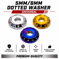 HENG STAINLESS, ALLOY WASHER DOTTED FOR 5MM/6MM FLOWER BOLT WASHER ALLOY