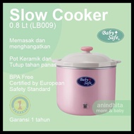 Babysafe 0.8l Slow Cooker With Light Indicator Slowcooker Baby Safe