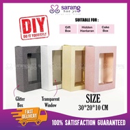 Kotak Hantaran Kahwin Tunang Hidden Dulang Box Gift Glitter Exclusive Cake Box Kotak Hadiah Segi Emp
